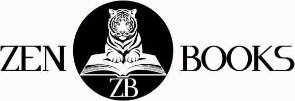 Logotipo de Zen Books: un tigre sobre un libro abierto