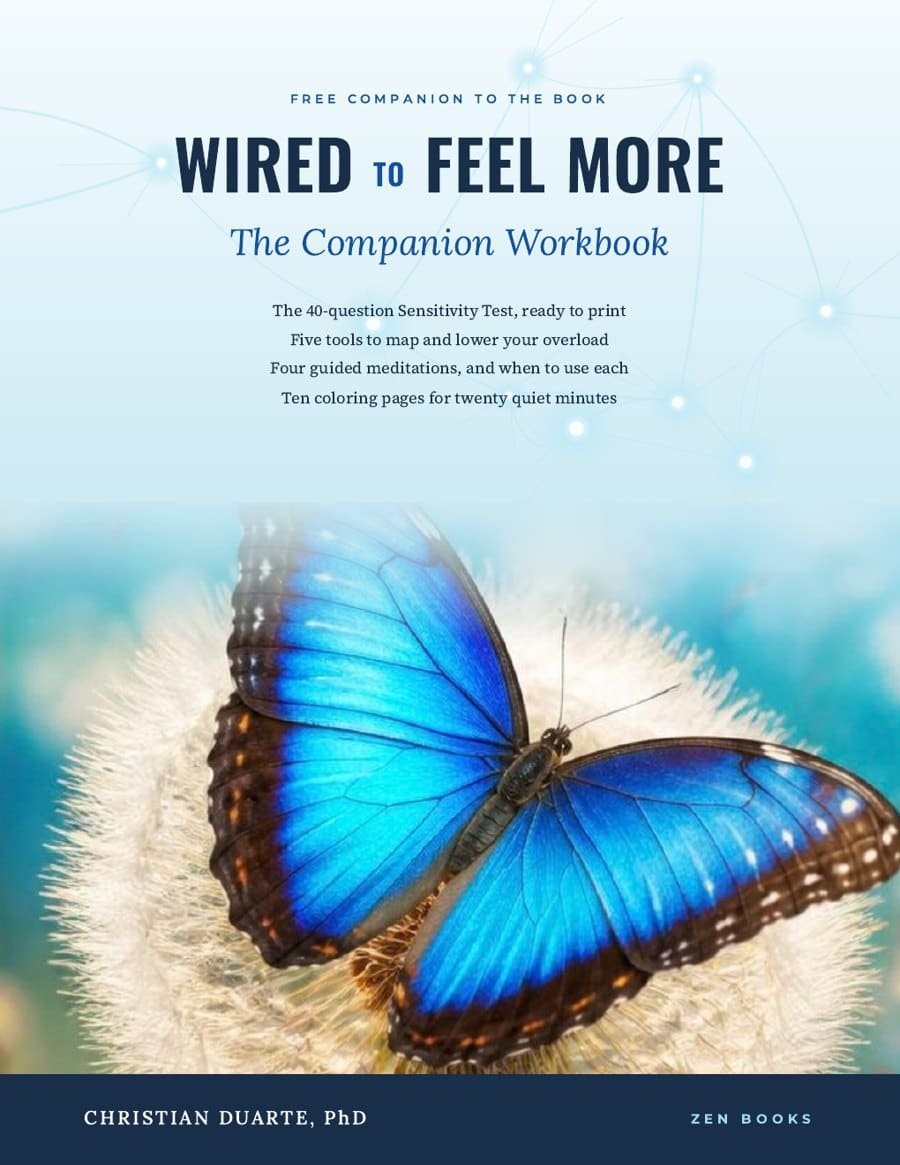 Cover of the Wired to Feel More companion workbook